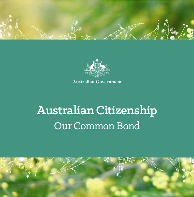 Australian Citizenship Our Common Bond Booklet Cover